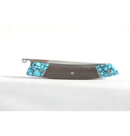 Le Thiers Liner Lock lave et turquoise