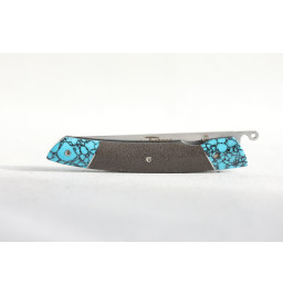 Le Thiers Liner Lock lave et turquoise