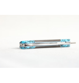 Le Thiers Liner Lock lave et turquoise