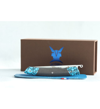 Le Thiers Liner Lock lave et turquoise