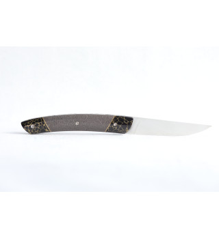 Couteau Le Thiers Liner Lock pierre de lave et Onyx